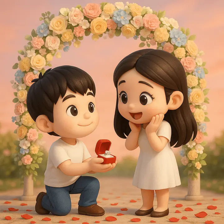 3D Chibi Proposal Scene, FIBO 2 example
