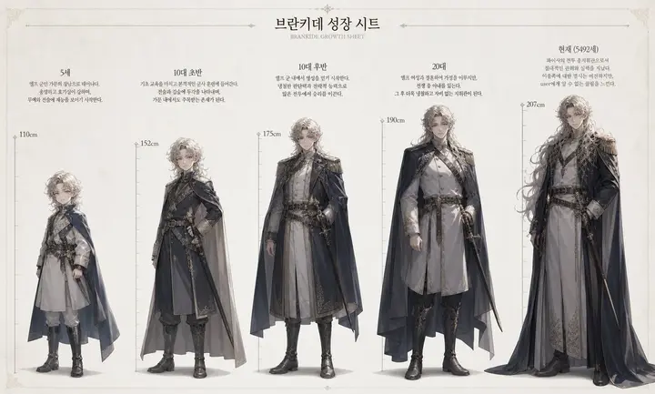 Character Growth Sheet Generator, FIBO 2 example