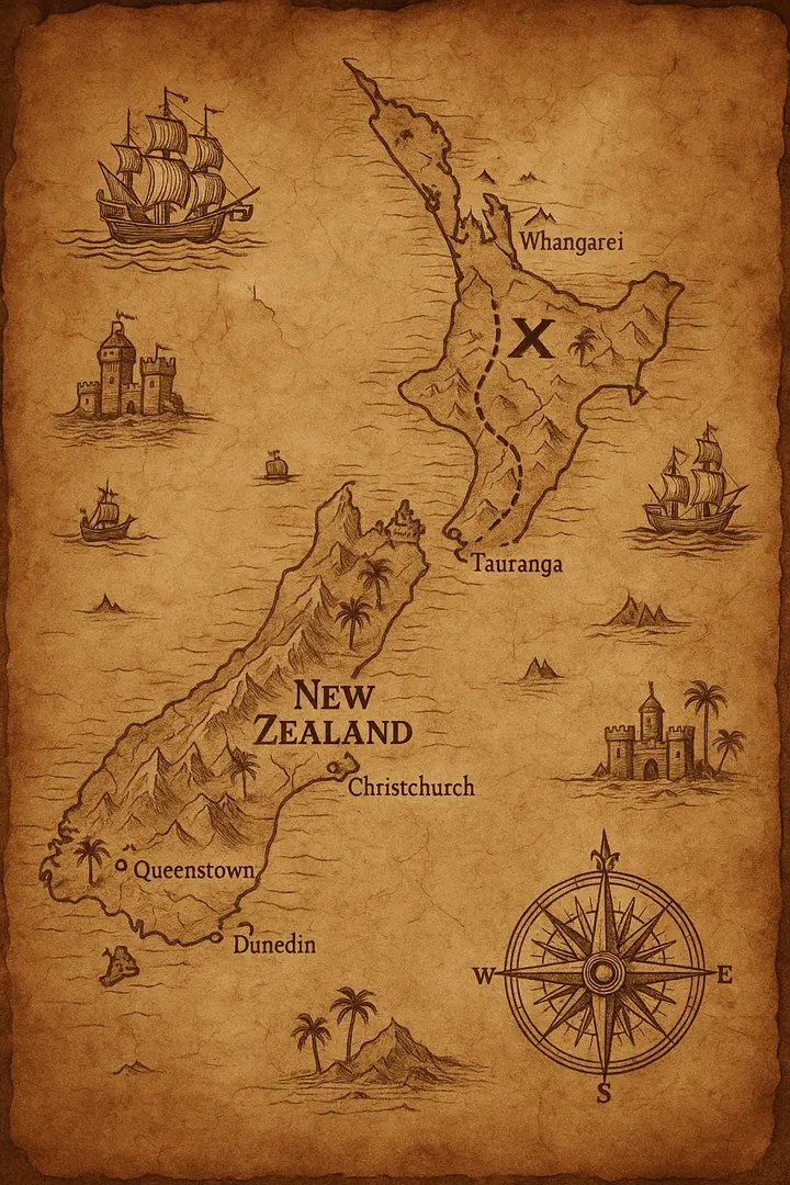 Google Maps to Ancient Treasure Map, FIBO 2 example