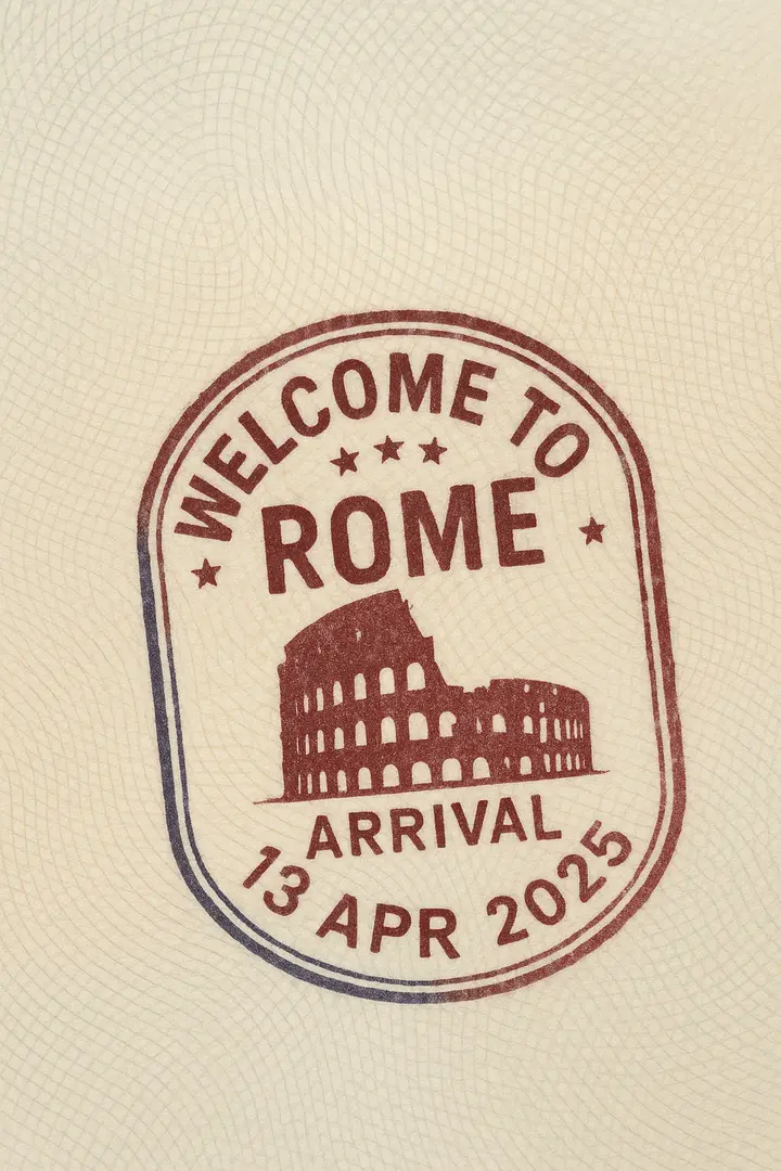 Passport Entry Stamp, FIBO 2 example