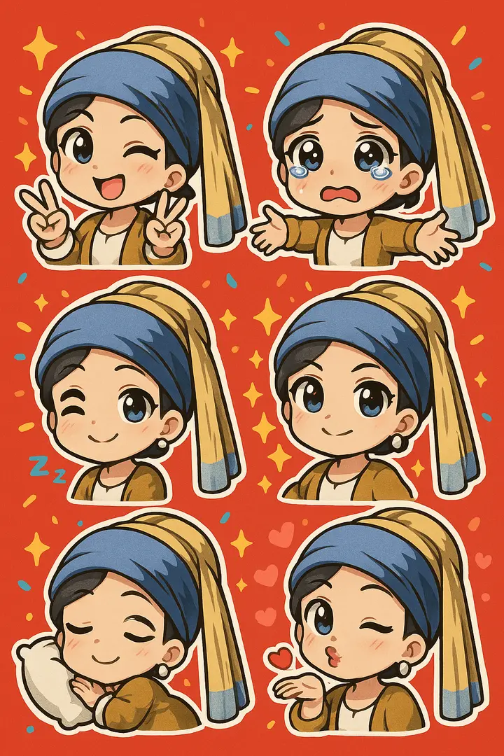 Q-version Emoji Sticker Pack Creation, FIBO 2 example